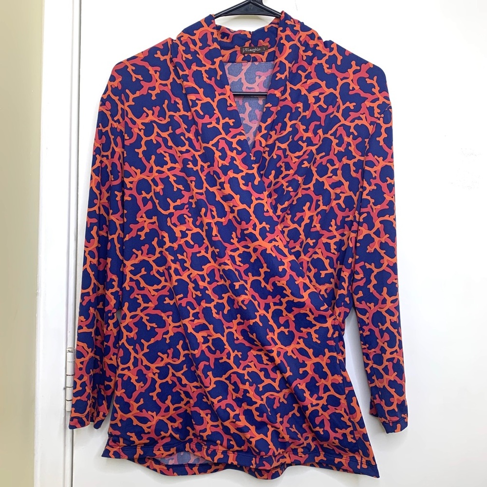 J. McLaughlin Catalina Cloth 3/4 Wrap Top
